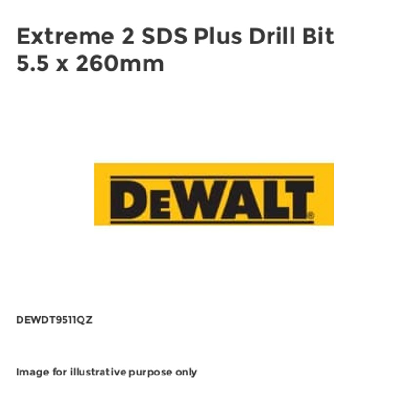Extreme 2 SDS Plus Drill Bit 5.5 x 260mm