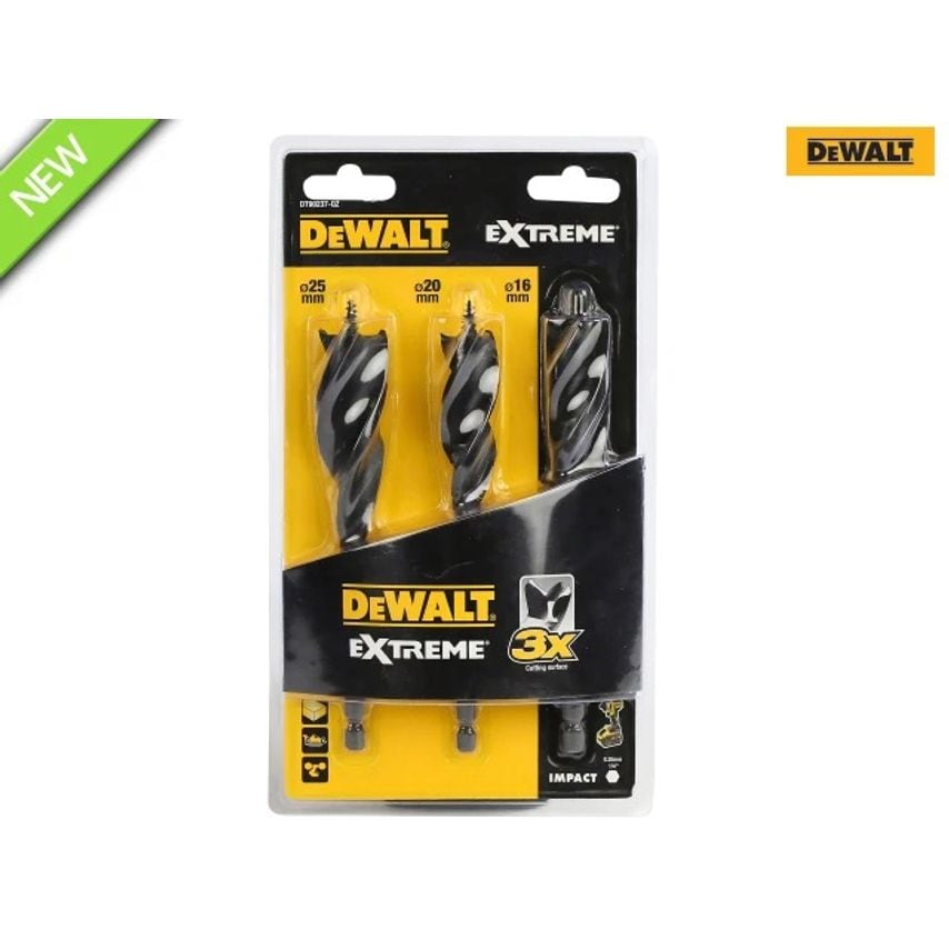 Extreme Tri Flute Bit 3 Piece Set 152mm