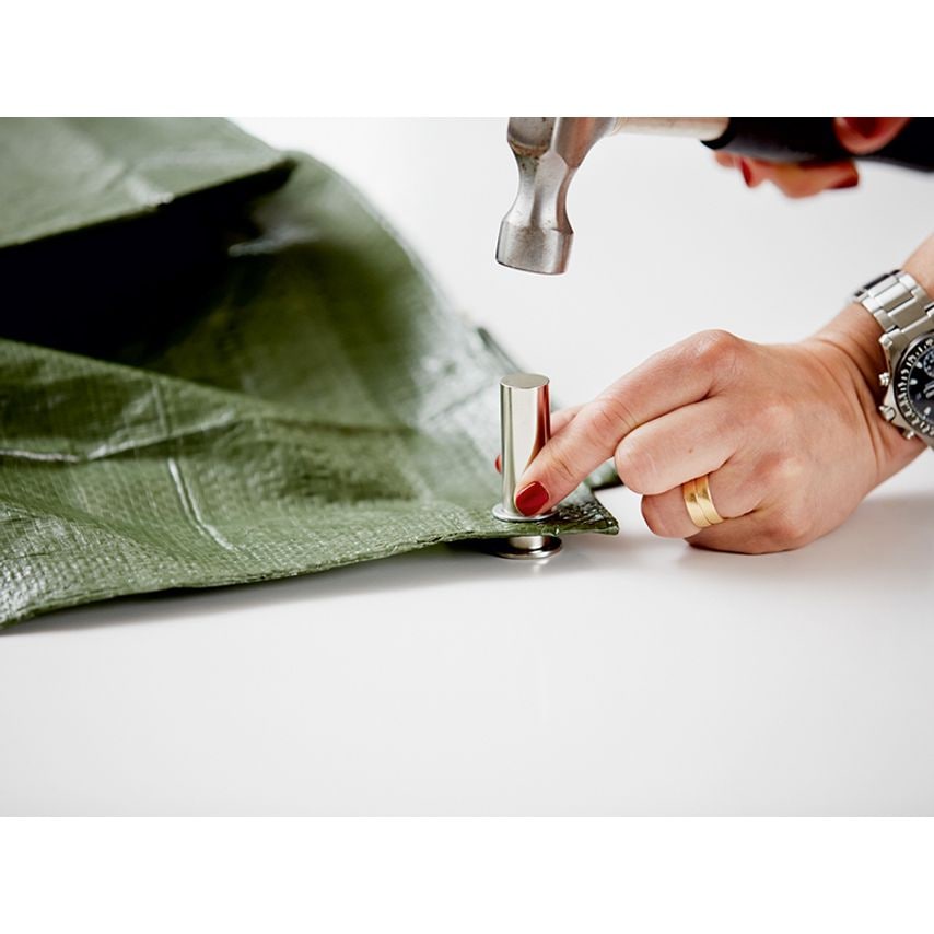 Eyelets 12 x 23mm (25) + Metal 2 Piece Anvil RPD5000413