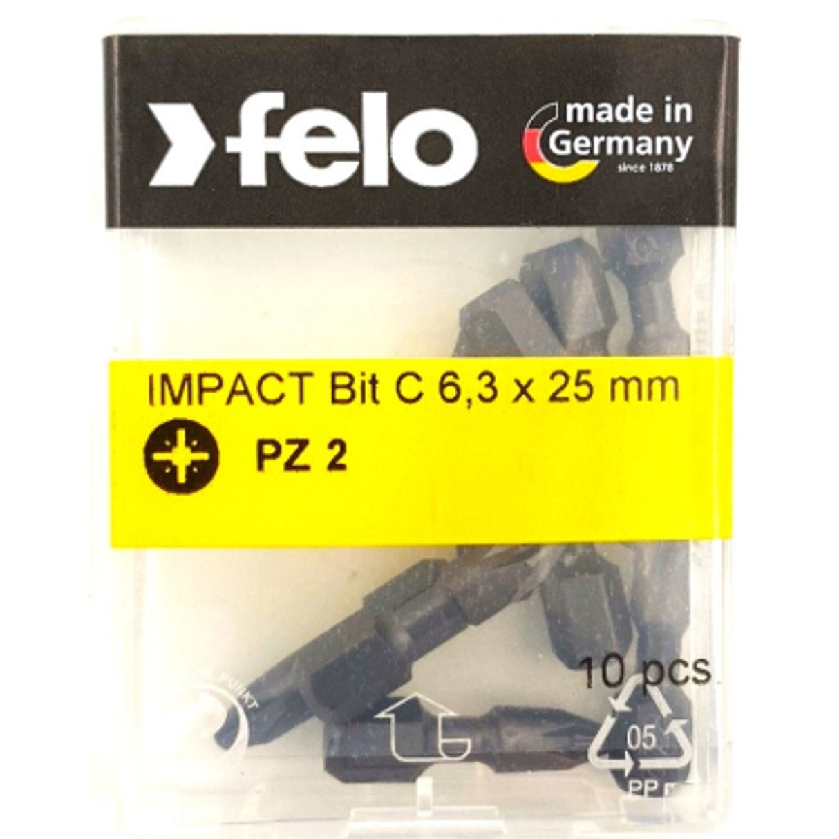 F021-020-19 PZ2 25mm (bx 10) IMP Screwdriver Bits