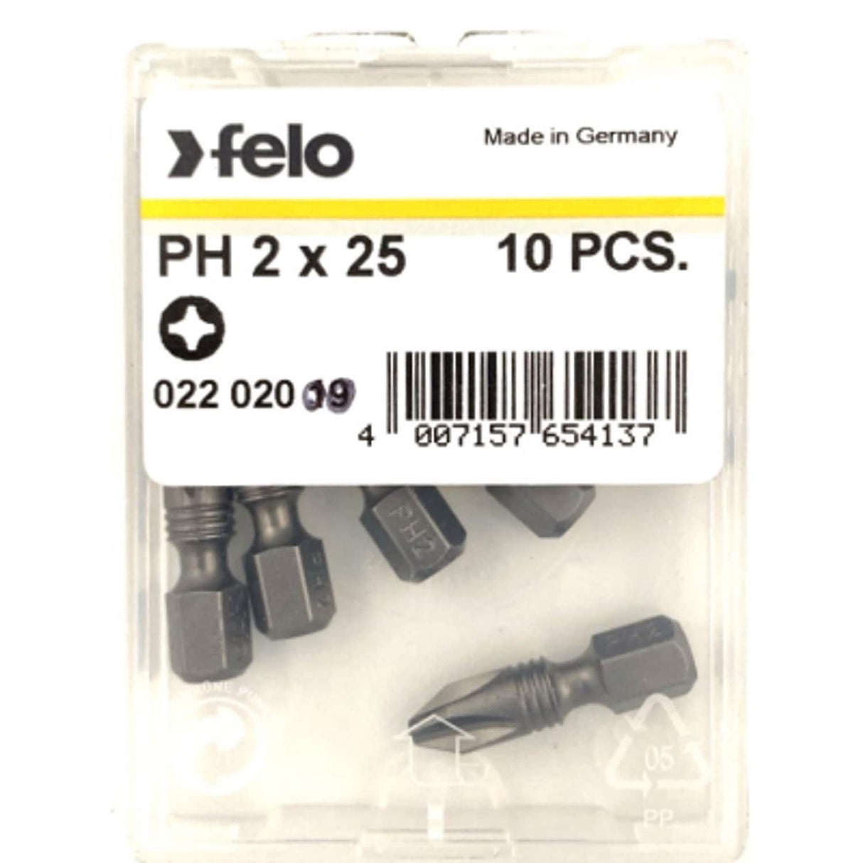 F022-020-00 Torsion Bit PH2 x 25 Box of 10