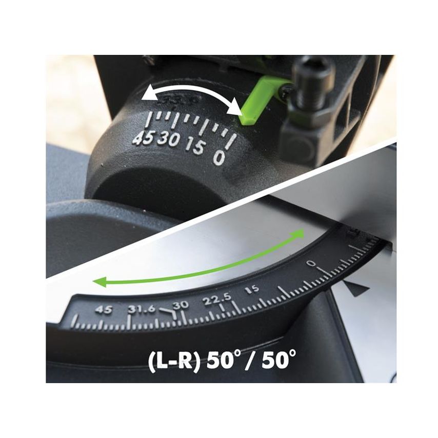 F210CMS TCT Multi-Purpose Compound Mitre Saw 210mm 1200W 240V EVLFURY210CM