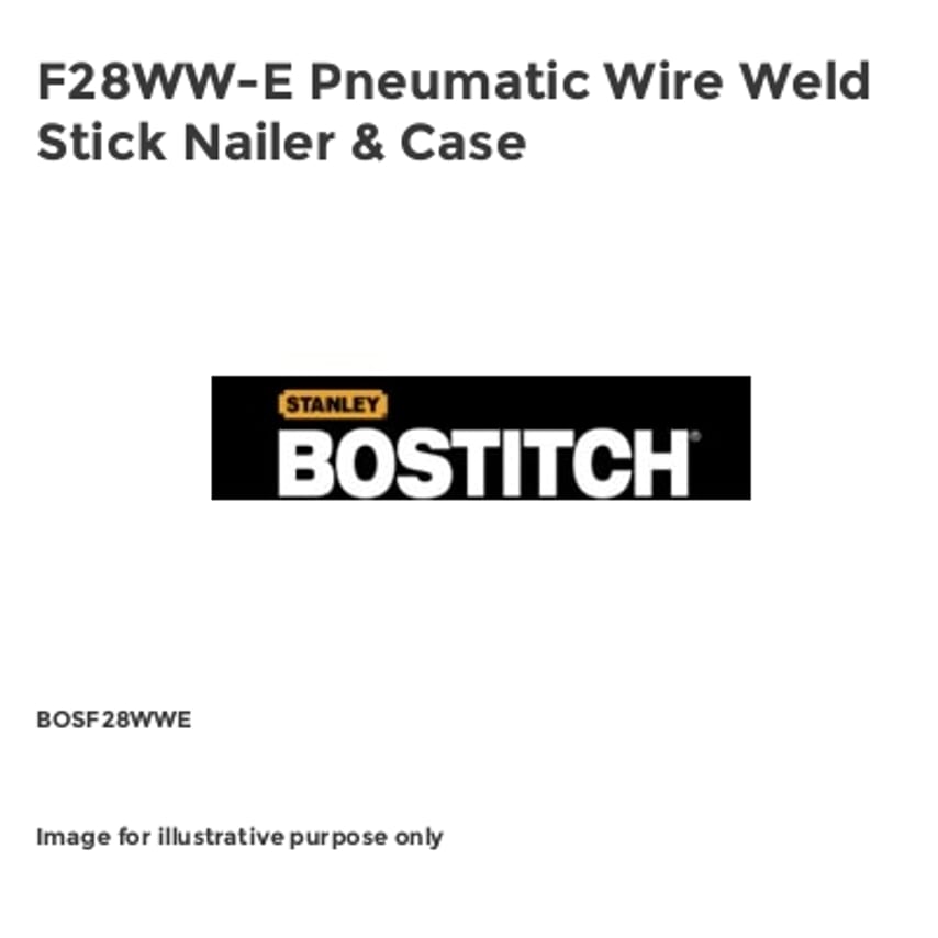 F28WW-E Pneumatic Wire Weld Stick Nailer & Case