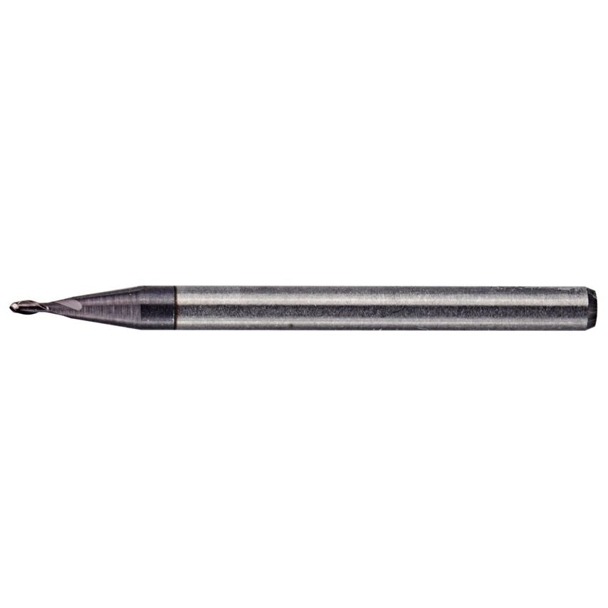 F2AL0080AWS30L080 Solid Carbide Micro Ball End Mill D=0.8 Z=