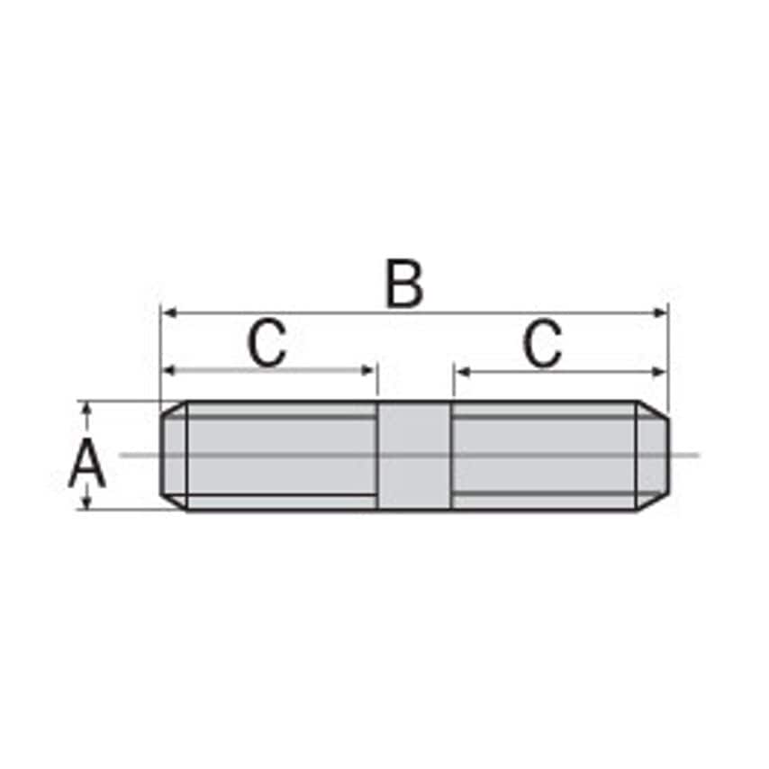 FC07 M12 x 100mm Engineers Stud