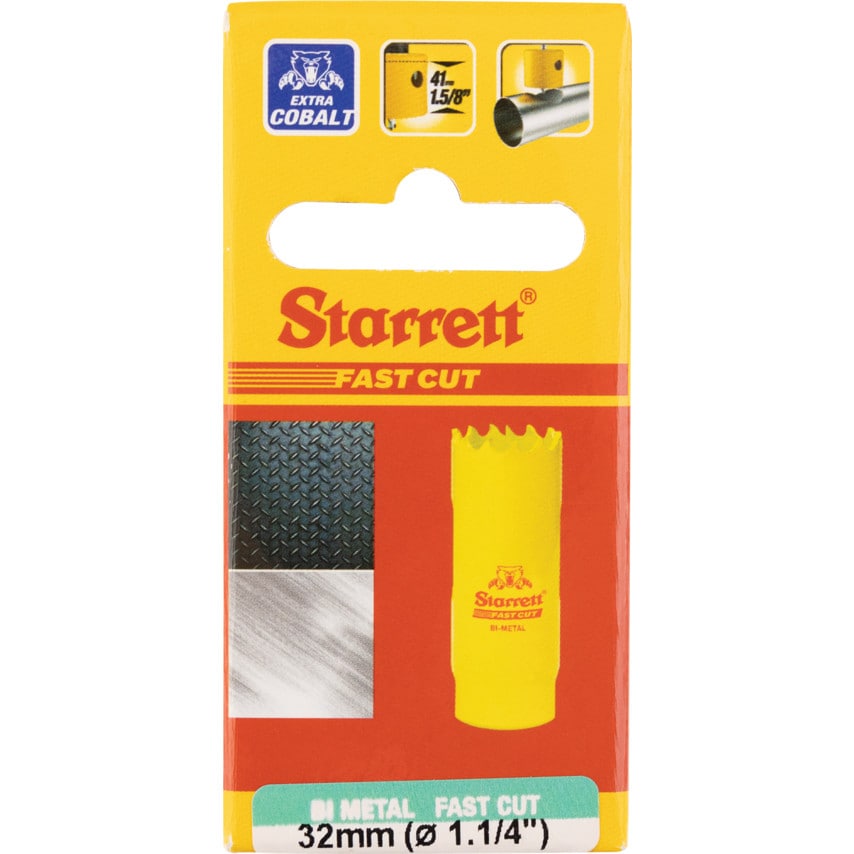 FCH0114 32mm (1.1/4") Hole Saw Bi-Metal Fast Cut Constant Pitch