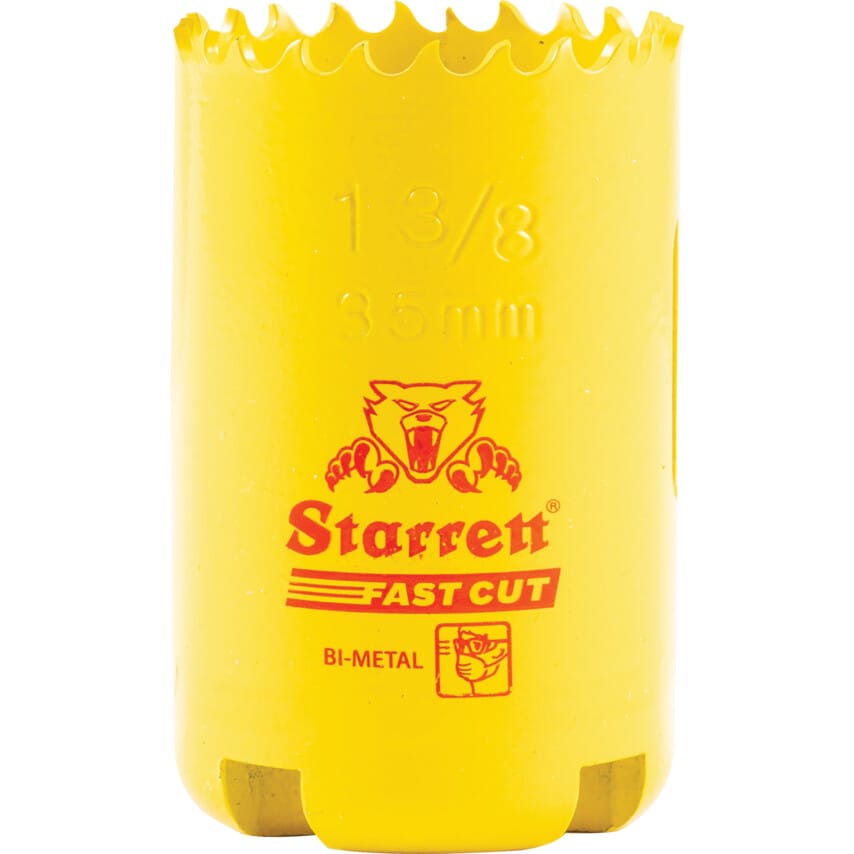 FCH0138 35mm (1.3/8") Hole Saw Bi-Metal Fast Cut Constant Pitch