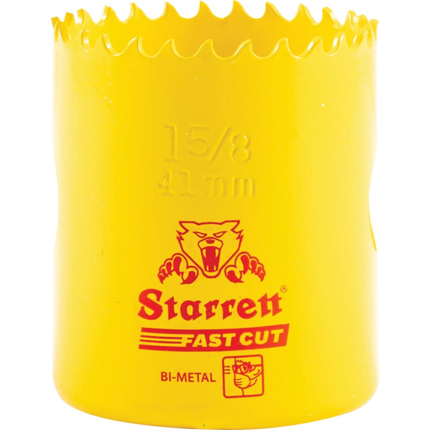 FCH0158 41mm (1.5/8") Hole Saw Bi-Metal Fast Cut Constant Pitch