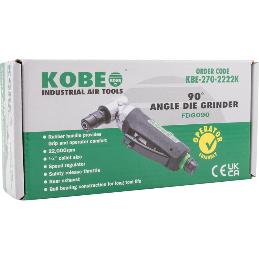 FDG090 - 90 Air Angle Die Grinder with Composite Body and Speed Control 22, 000RPM