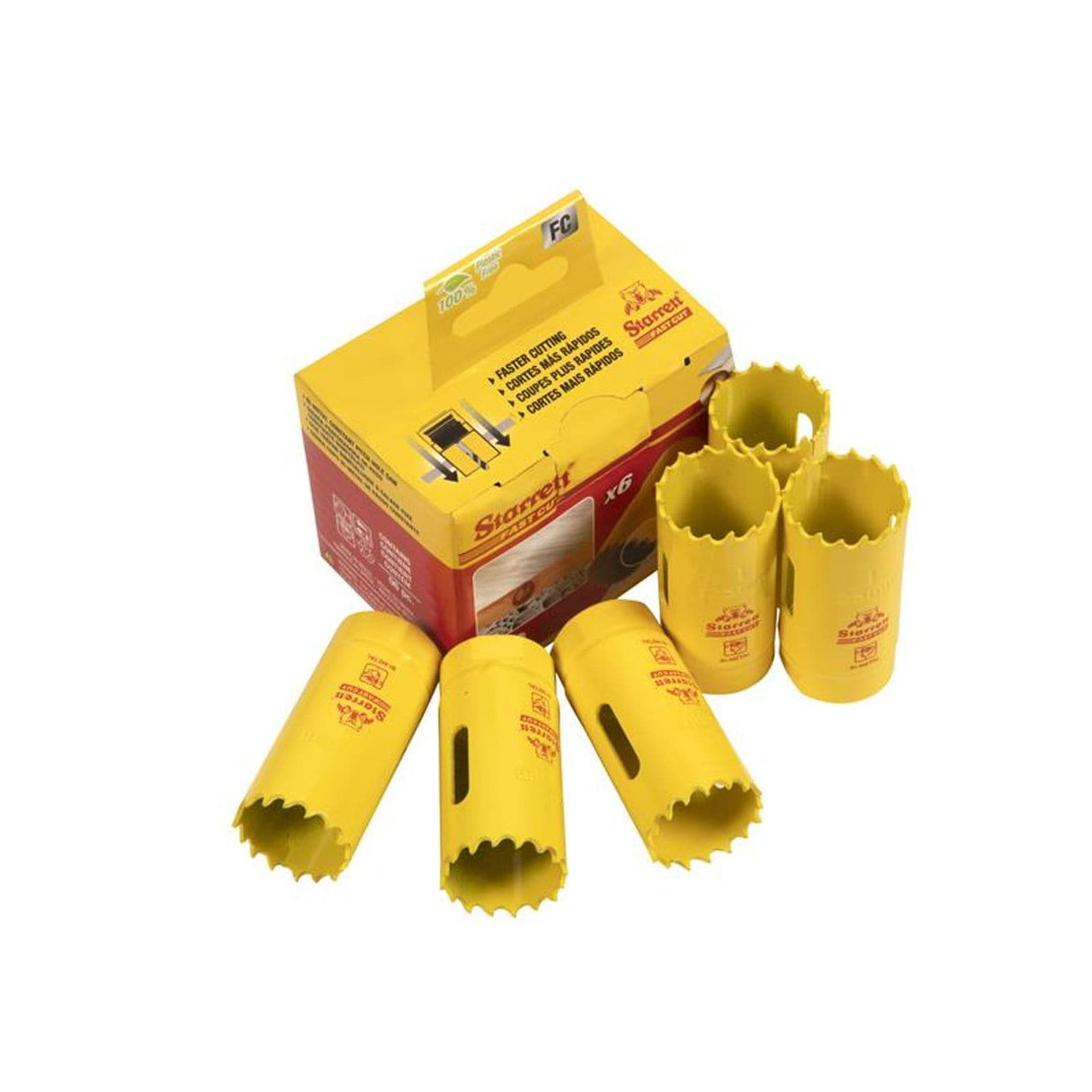 Fast Cut Bi Metal Holesaw 25mm Pack of 6