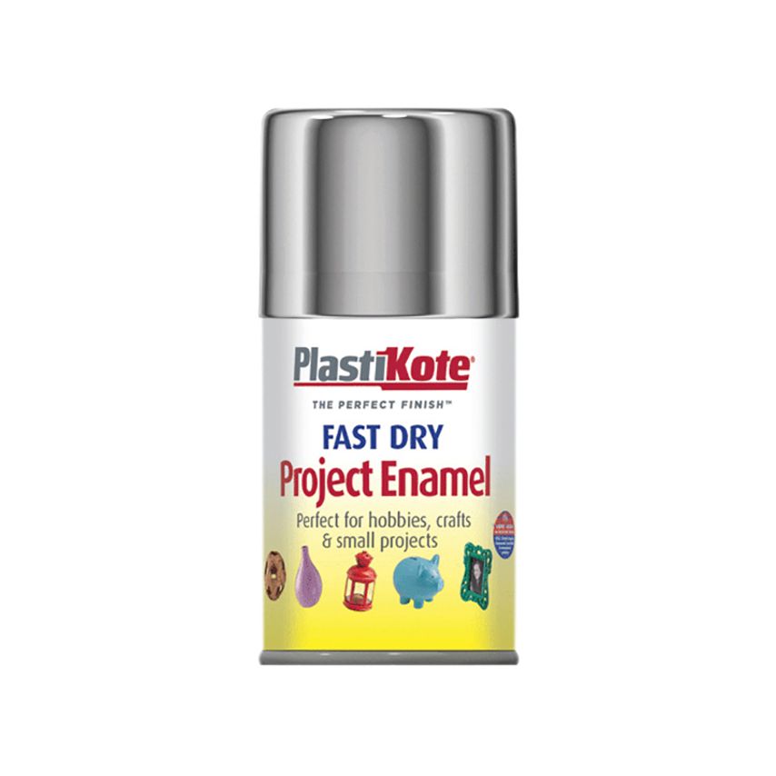Fast Dry Enamel Aerosol Chrome 100ml PKT150S