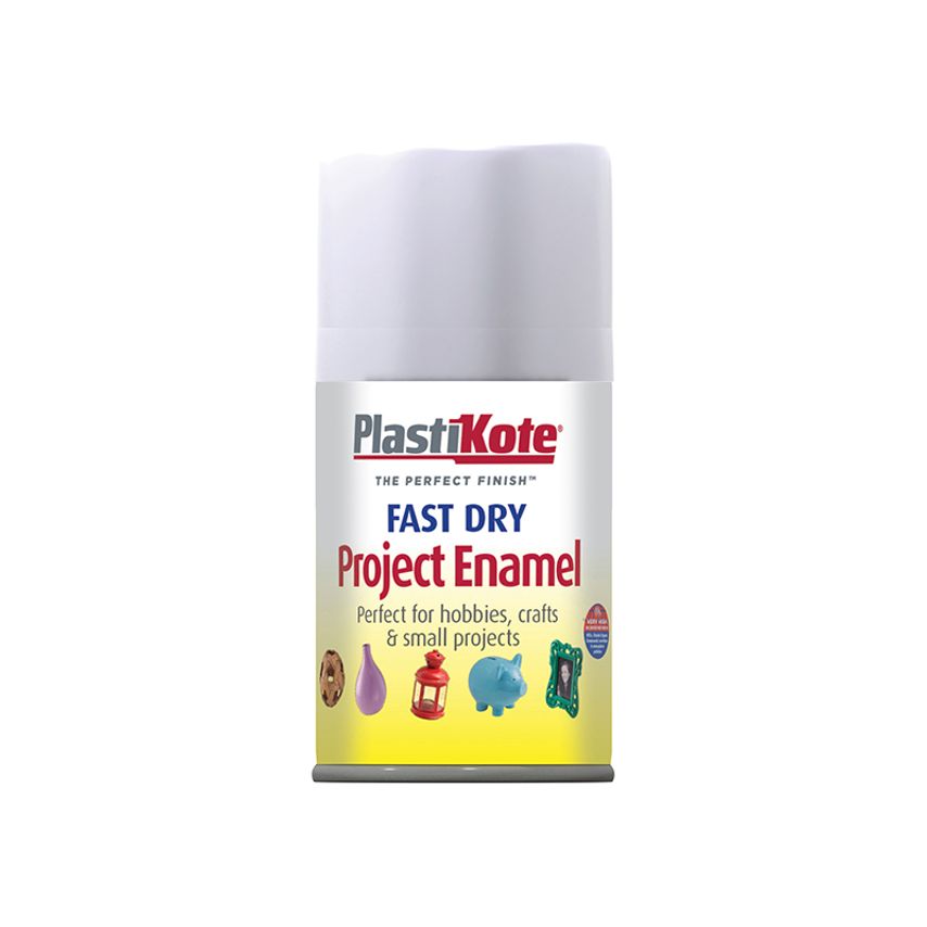 Fast Dry Enamel Aerosol Matt White 100ml PKT102SF