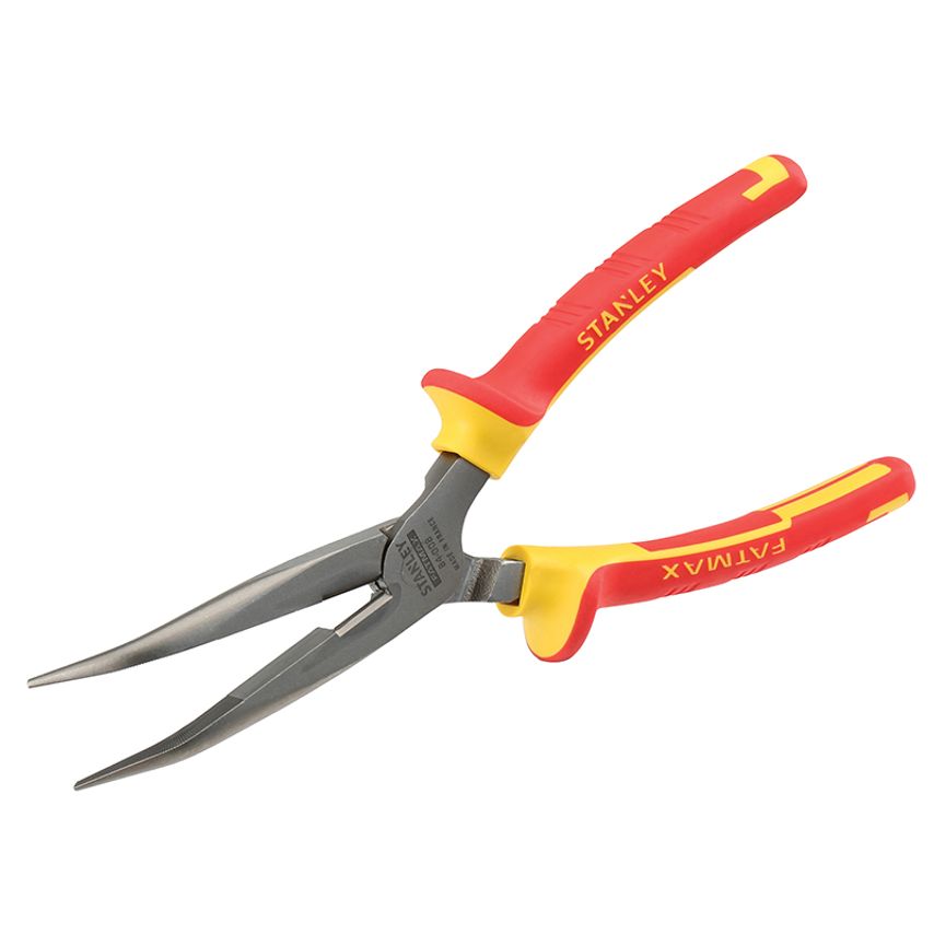 FatMax Bent Long Nose Pliers VDE 200mm STA084008