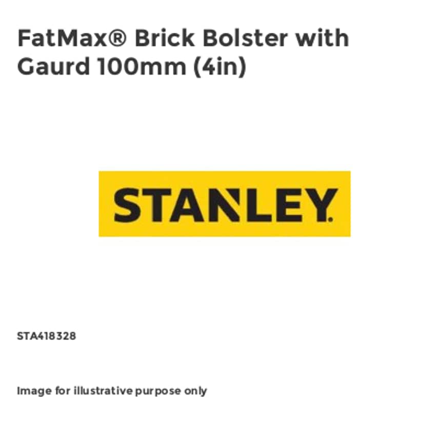 FatMax Brick Bolster with Gaurd 100mm (4in) STA418328