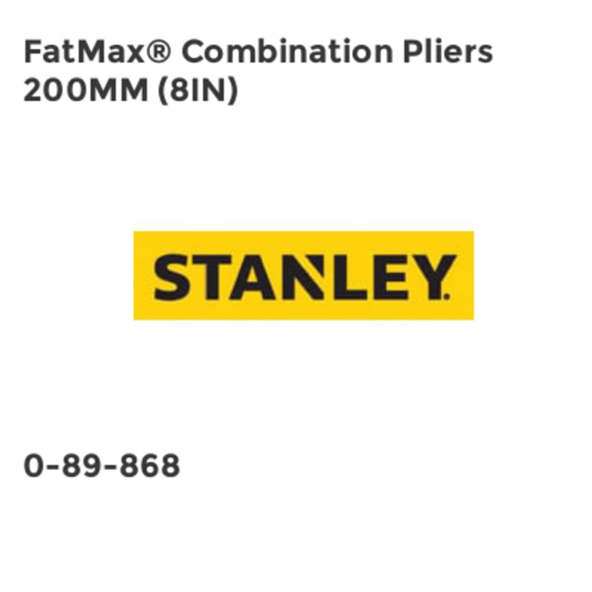 FatMax Combination Pliers 200mm (8in) STA089868