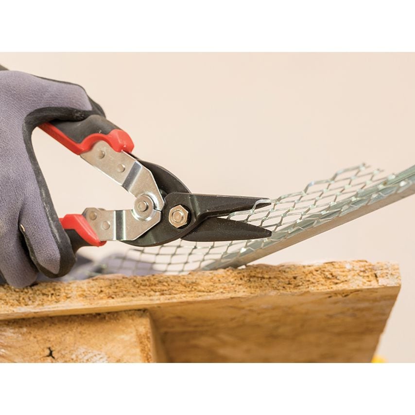 FatMax Red Ergo Aviation Snips Left Cut 250mm (10in) STA073755