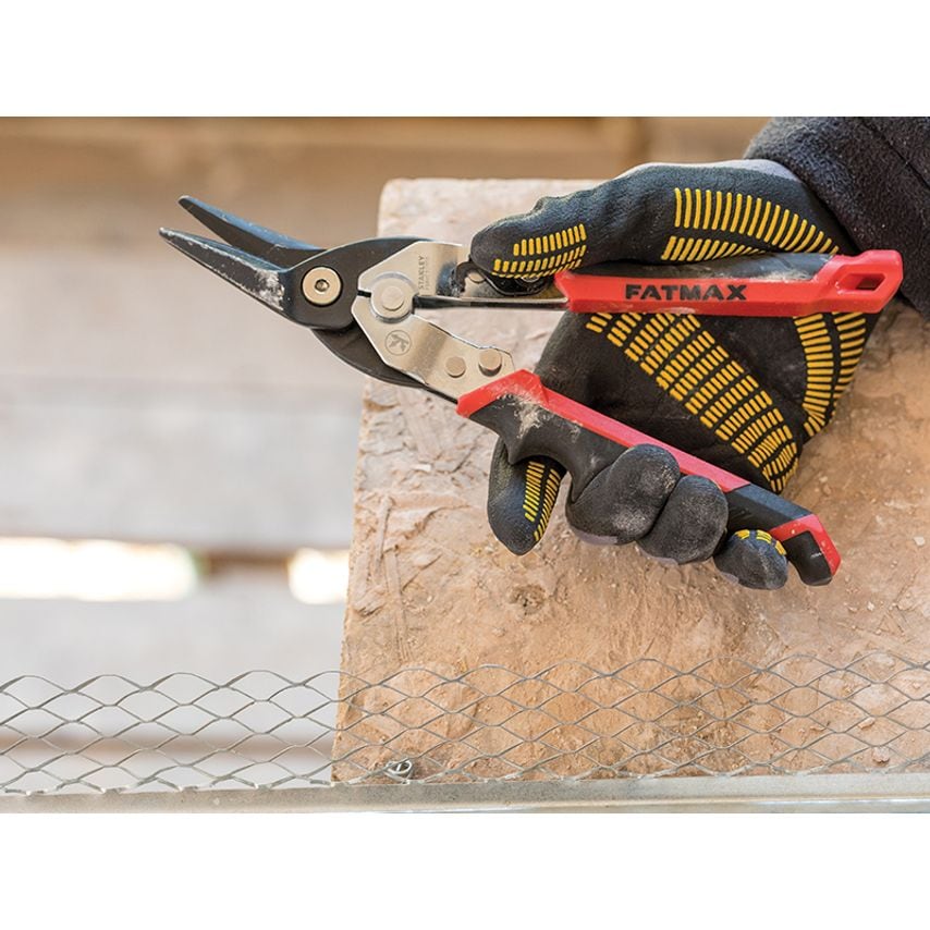 FatMax Red Ergo Aviation Snips Left Cut 250mm (10in) STA073755