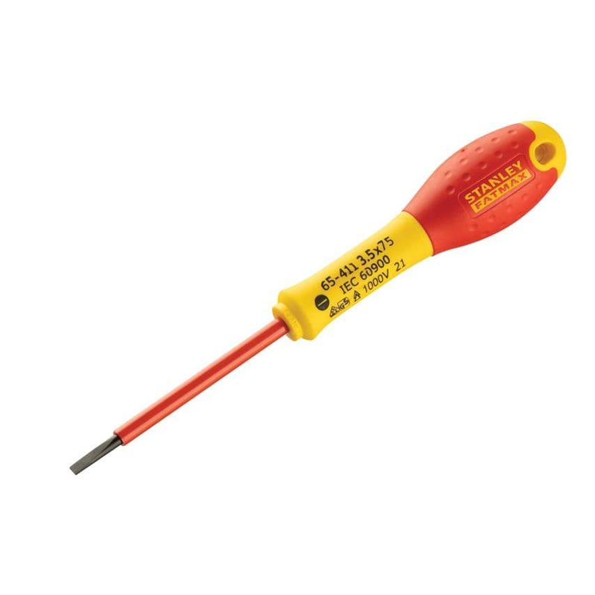 FatMax VDE Insulated Screwdriver Parallel Tip 3.5 x 75mm STA065411