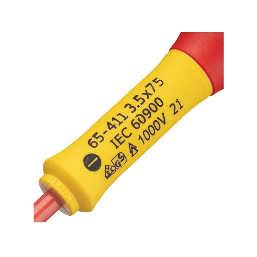 FatMax VDE Insulated Screwdriver Parallel Tip 3.5 x 75mm STA065411