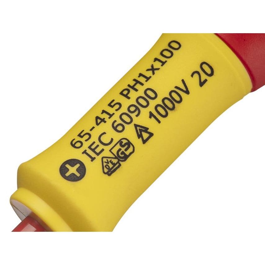 FatMax VDE Insulated Screwdriver Phillips Tip PH1 x 100mm STA065415