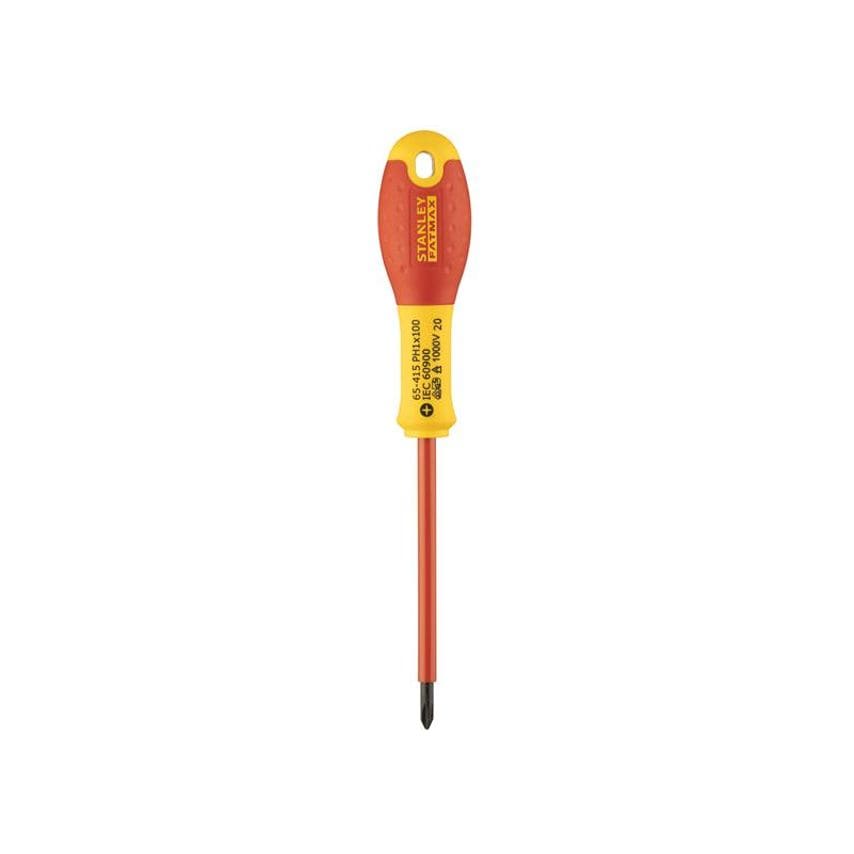 FatMax VDE Insulated Screwdriver Phillips Tip PH1 x 100mm STA065415
