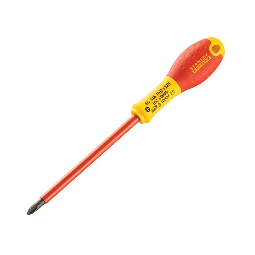 FatMax VDE Insulated Screwdriver Phillips Tip PH2 x 125mm STA065416