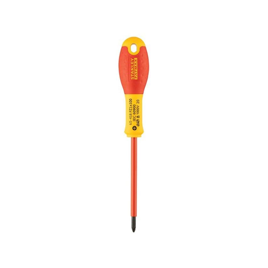 FatMax VDE Insulated Screwdriver Pozidriv Tip PZ1 x 100mm STA065418