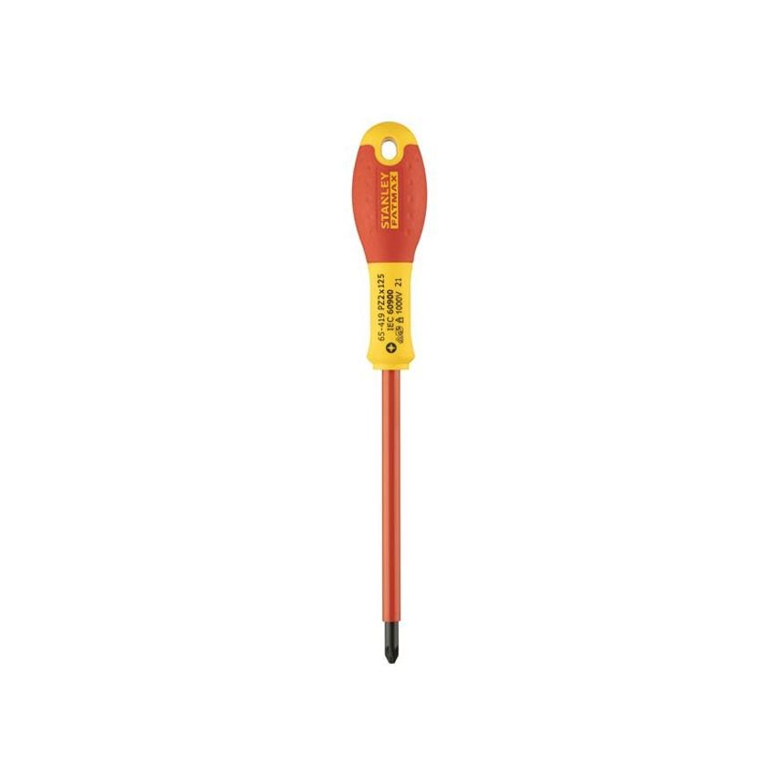 FatMax VDE Insulated Screwdriver Pozidriv Tip PZ2 x 125mm STA065419