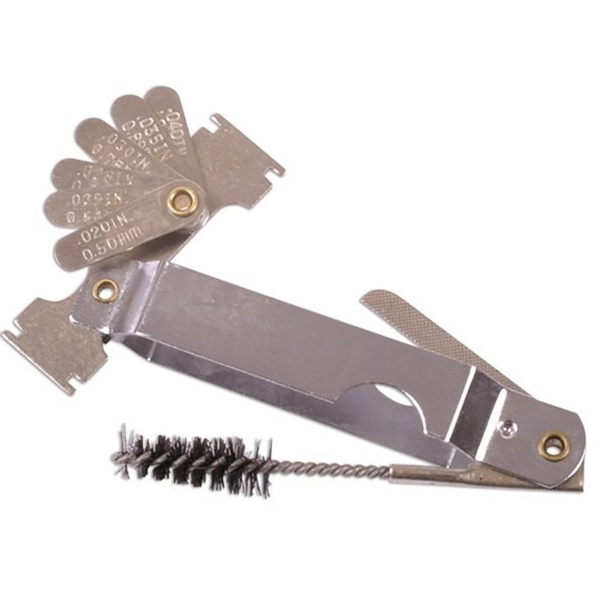 Feeler Gauge - AF/mm with Brush - 4 in 1 - 2480