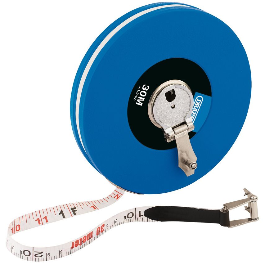 Fibreglass Measuring Tape Class III - 30m/100ft x 13mm