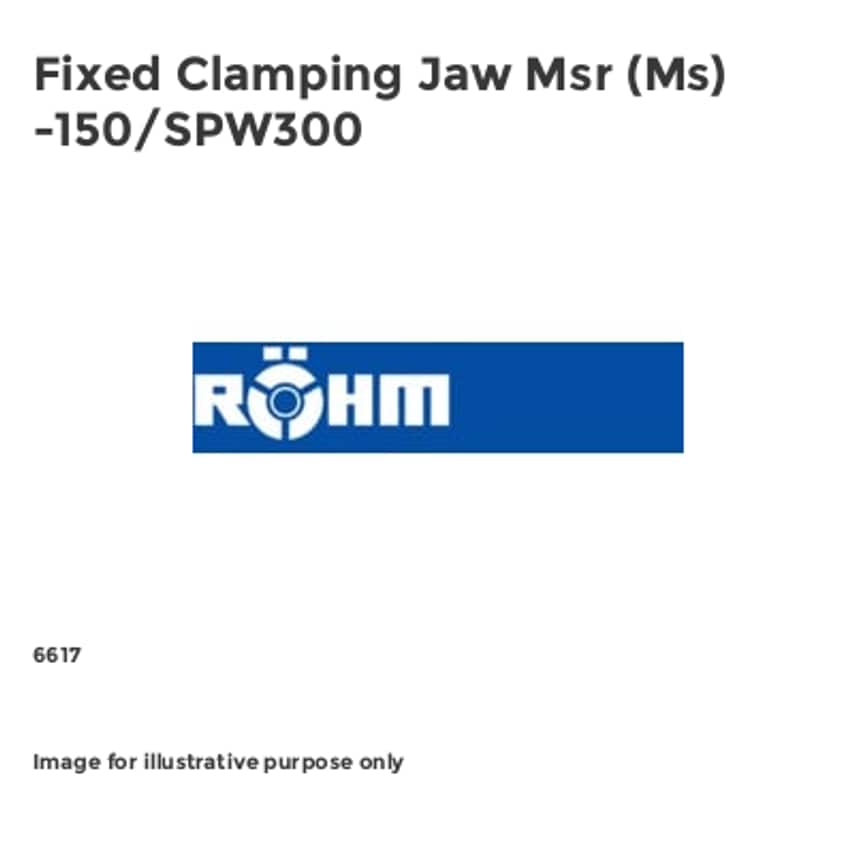 Fixed Clamping Jaw Msr (Ms) -150/SPW300