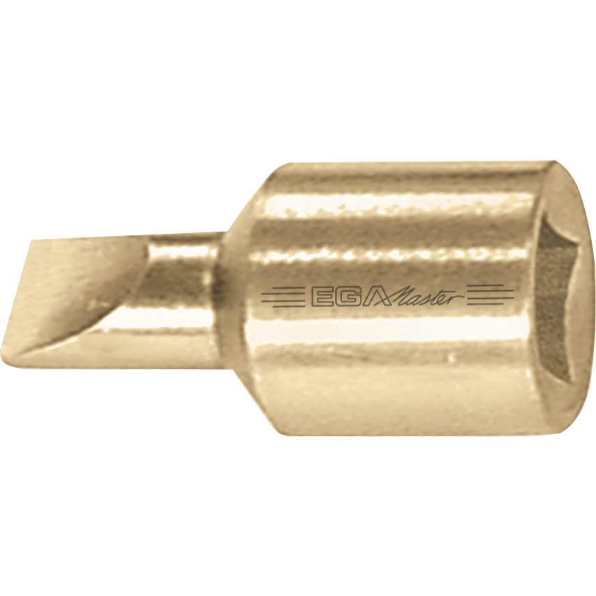 Flat Bit Socket 1/2" - 13 x 2mm Non Sparking Cu-Be