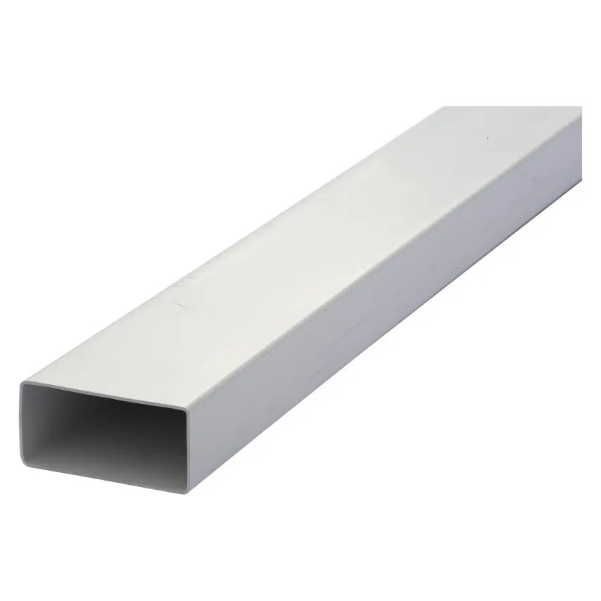 Flat Channel Duct 110 x 54mm 2mm Length White (or Grey)