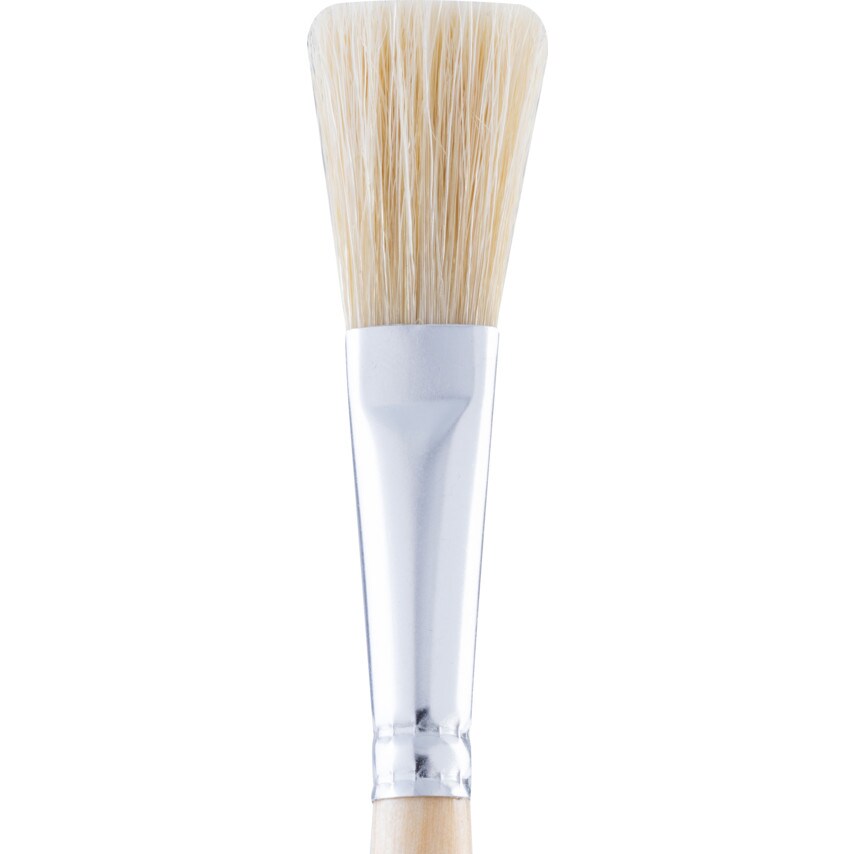 Flat Fitch Brush, Natural Bristle, No.10