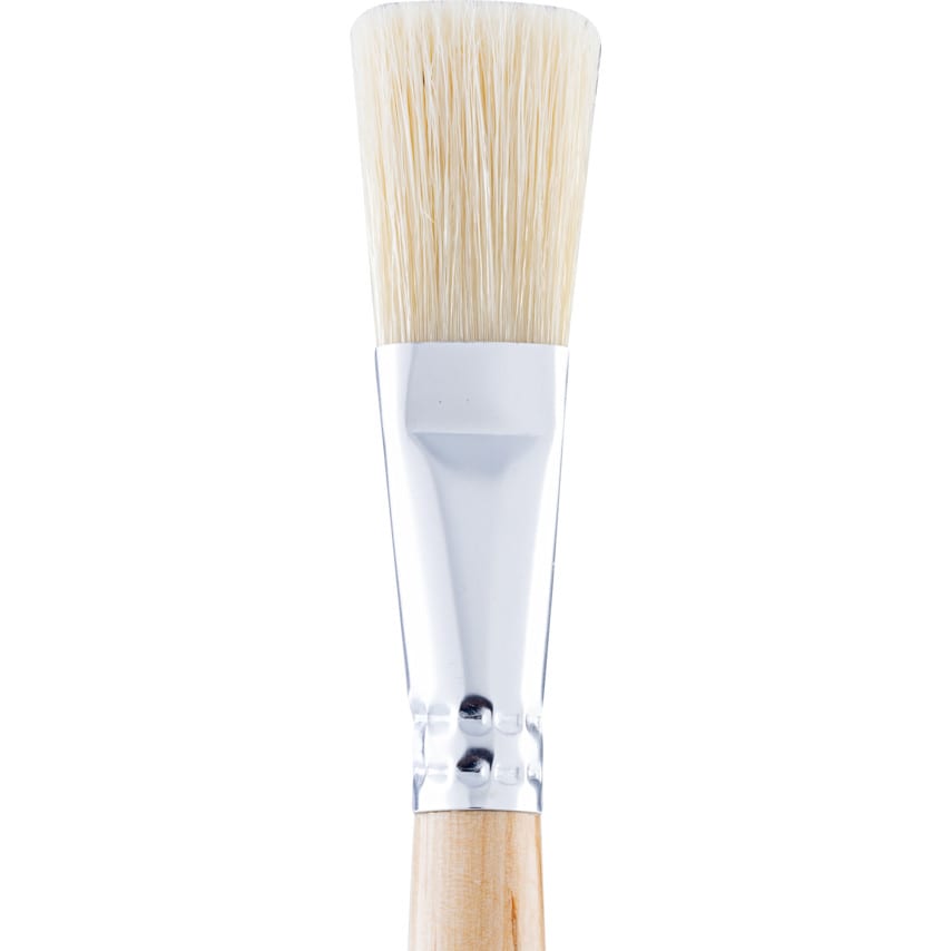 Flat Fitch Brush, Natural Bristle, No.12