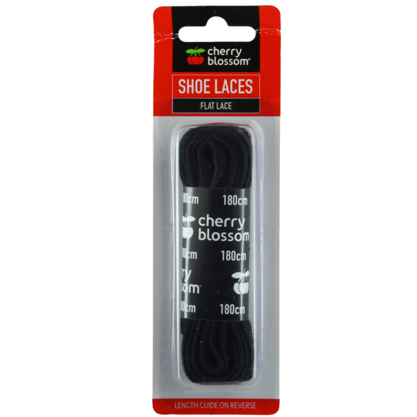 Flat Lace Black 180cm