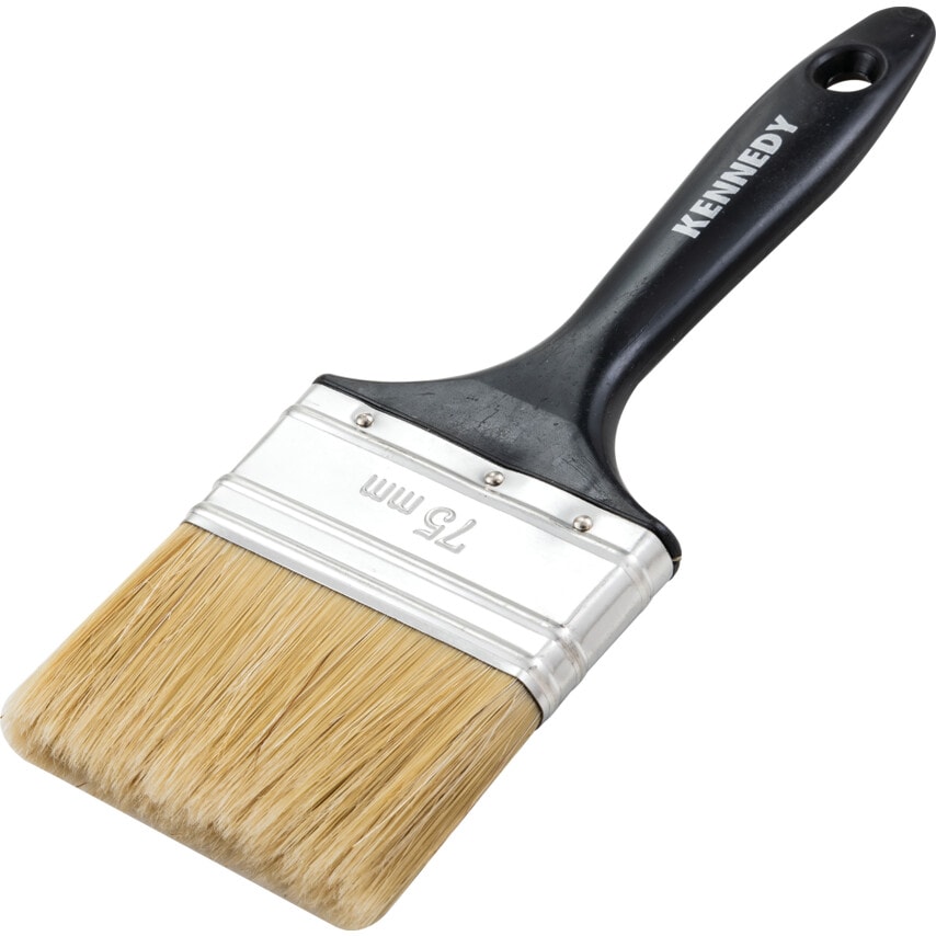 Flat Laminating Brush, Natural Bristle, 4in