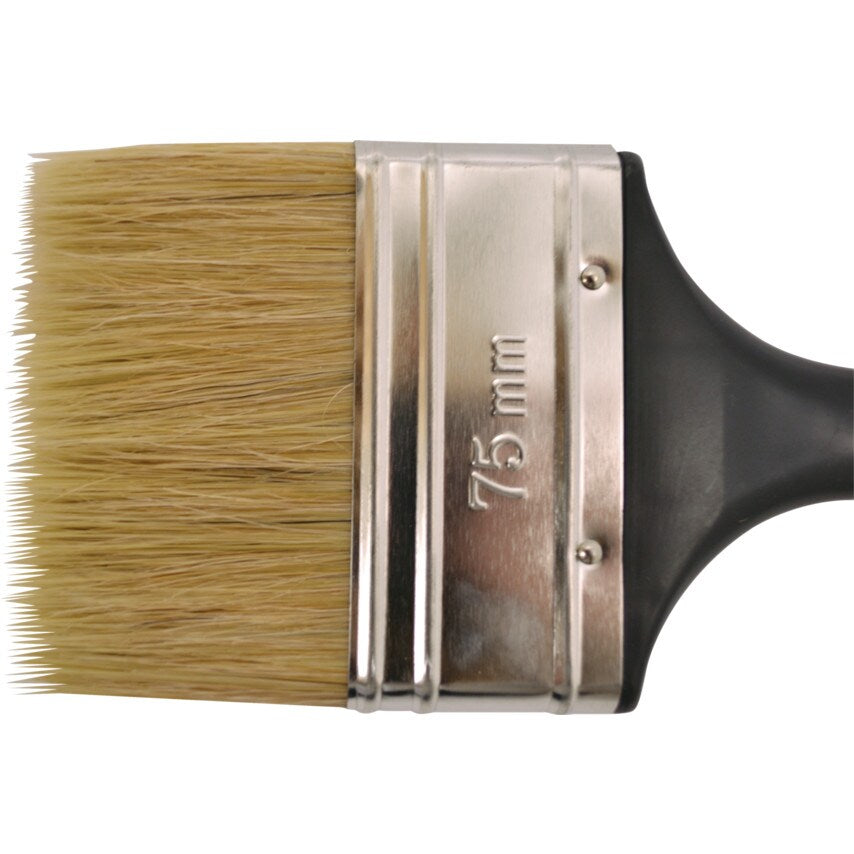 Flat Laminating Brush, Natural Bristle, 4in