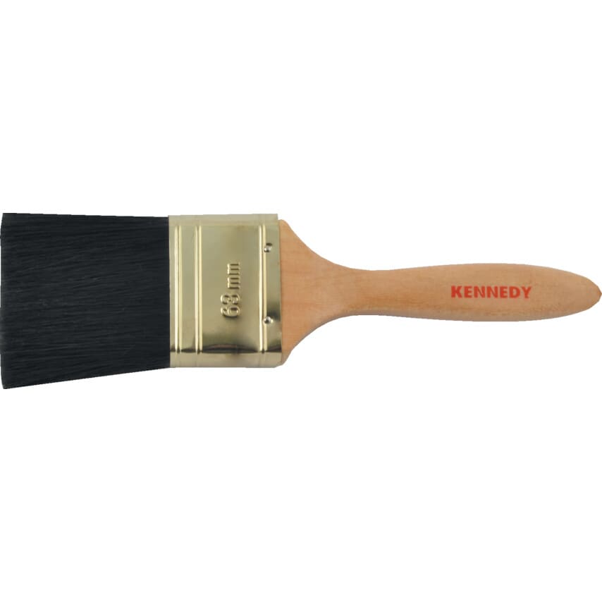 Flat Paint Brush, Natural Bristle, 2 1/2in