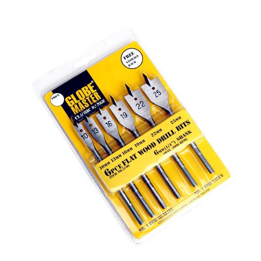 Flat Wood Drill Bit Set of 6 Piece