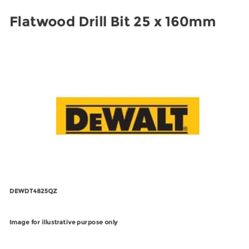 Flatwood Drill Bit 25 x 160mm