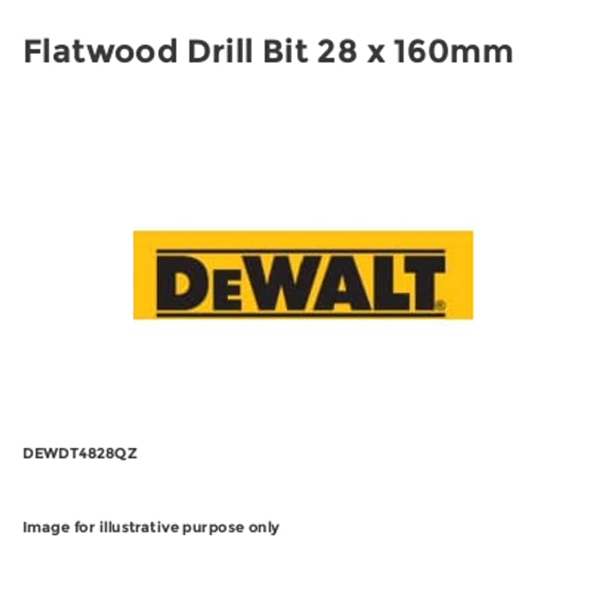 Flatwood Drill Bit 28 x 160mm