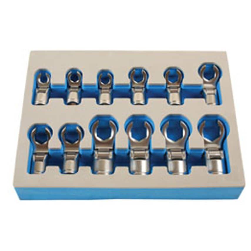 Flexible Crows Foot Wrench Set 3/8"D 12 Piece