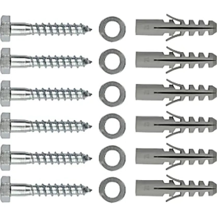 Floor Anchoring, Set Of 3, 6 Screws