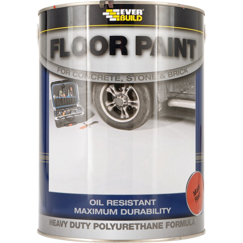 Floor Paint Matt Red 5 Litres