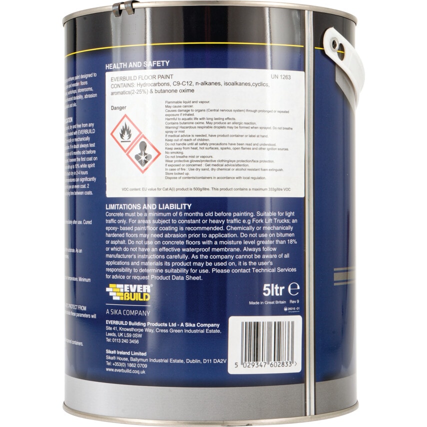 Floor Paint Matt Red 5 Litres