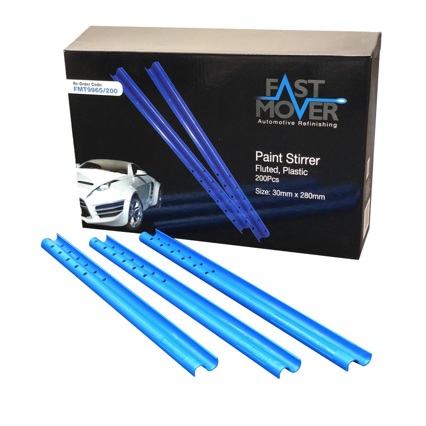 Fluted Plastic Paint Stirrers, 280mm, 300pcs