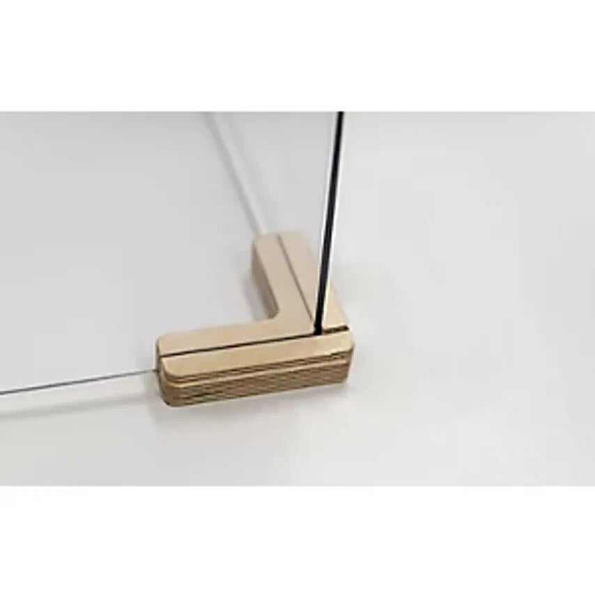 Foot Connector for Partitions, L-shaped, 2-way, LxWxH 120 X 120 X 30mm