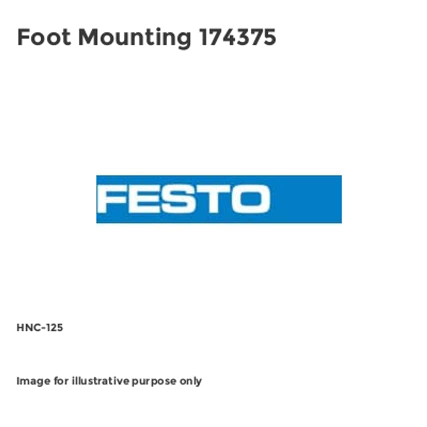 Foot Mounting 174375 - HNC-125