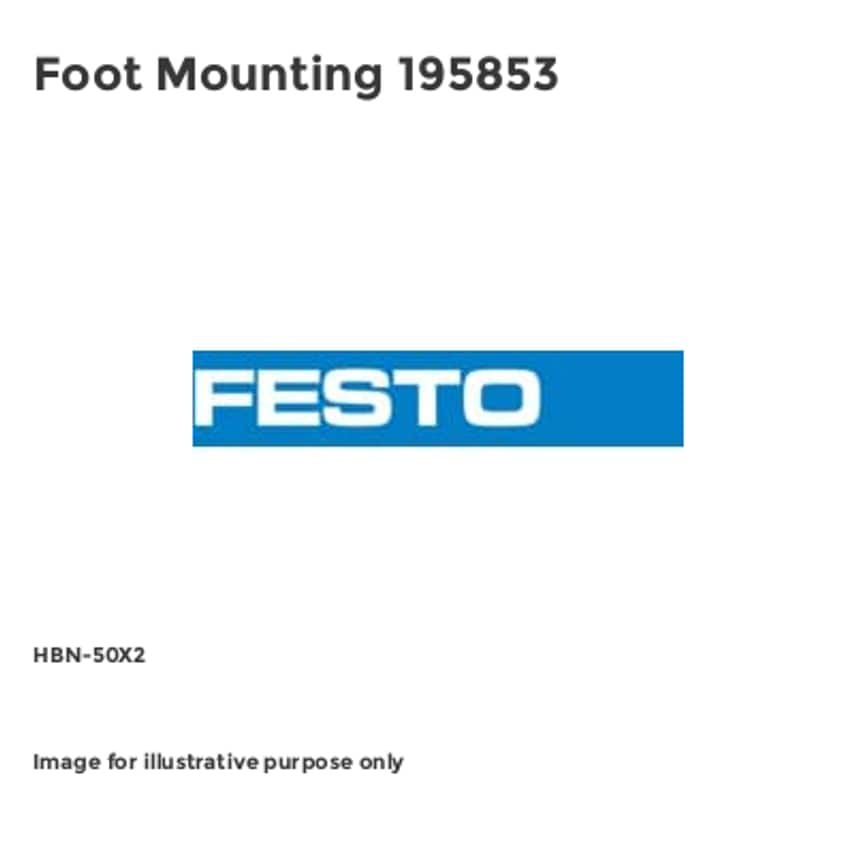 Foot Mounting 195853 - HBN-50X2